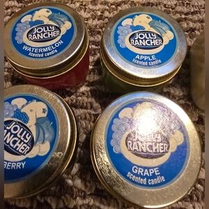Jolly Rancher Scented Candle Set - Watermelon, Apple, Blueberry, Grape